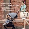 imageLOVEVOOK Diaper Bag Tote with Pacifier Case and Changing Pad Large Capacity Mommy Bag for Hospital and Weekender Travel Functional Baby Bag Newborn Baby Essential PinkBeigebrown Strap