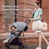 imageLOVEVOOK Diaper Bag Tote with Pacifier Case and Changing Pad Large Capacity Mommy Bag for Hospital and Weekender Travel Functional Baby Bag Newborn Baby Essential PinkBeige
