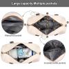 imageLOVEVOOK Diaper Bag Tote with Pacifier Case and Changing Pad Large Capacity Mommy Bag for Hospital and Weekender Travel Functional Baby Bag Newborn Baby Essential PinkBeigebrown Strap
