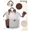 imageLOVEVOOK Mini Backpack for Women Small Backpacks Purse College Bookbag for School Fashion Bag for Travel Work Gift Lightweight Daypack BeigeBlackBrownBeigecoffeeblack