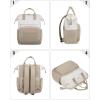 imageLOVEVOOK Mini Backpack for Women Small Backpacks Purse College Bookbag for School Fashion Bag for Travel Work Gift Lightweight Daypack BeigeBlackBrownBeigekhakicoffee