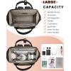 imageLOVEVOOK Mini Backpack for Women Small Backpacks Purse College Bookbag for School Fashion Bag for Travel Work Gift Lightweight Daypack BeigeBlackBrownBeigeblackbrown
