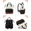imageLOVEVOOK Mini Backpack for Women Small Backpacks Purse College Bookbag for School Fashion Bag for Travel Work Gift Lightweight Daypack BeigeBlackBrownBeigeblackbrown