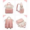 imageLOVEVOOK Mini Backpack for Women Small Backpacks Purse College Bookbag for School Fashion Bag for Travel Work Gift Lightweight Daypack BeigeBlackBrownBeigepink