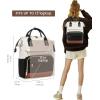 imageLOVEVOOK Mini Backpack for Women Small Backpacks Purse College Bookbag for School Fashion Bag for Travel Work Gift Lightweight Daypack BeigeBlackBrownBeigeblackbrown