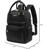 imageLOVEVOOK Mini Backpack for Women Stylish Waterproof Backpack Purse with USB Port Cute Bookbag for College School TravelBlack