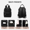 imageLOVEVOOK Mini Backpack for Women Stylish Waterproof Backpack Purse with USB Port Cute Bookbag for College School TravelBlack