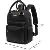imageLOVEVOOK Mini Backpack for Women Stylish Waterproof Backpack Purse with USB Port Cute Bookbag for College School TravelBlack