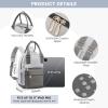 imageLOVEVOOK Mini Backpack for Women Stylish Waterproof Backpack Purse with USB Port Cute Bookbag for College School TravelDark Gray  Light Gray