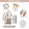 imageLOVEVOOK Mini Backpack for Women Stylish Waterproof Backpack Purse with USB Port Cute Bookbag for College School TravelKhaki  Beige