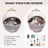 imageLOVEVOOK Mini Backpack for Women Stylish Waterproof Backpack Purse with USB Port Cute Bookbag for College School TravelKhaki  Beige