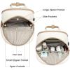 imageLOVEVOOK Mini Backpack for Women Stylish Waterproof Backpack Purse with USB Port Cute Bookbag for College School TravelKhaki  Beigeseparate Laptop Compartment