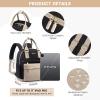 imageLOVEVOOK Mini Backpack for Women Stylish Waterproof Backpack Purse with USB Port Cute Bookbag for College School TravelKhaki  Black