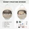 imageLOVEVOOK Mini Backpack for Women Stylish Waterproof Backpack Purse with USB Port Cute Bookbag for College School TravelMint  Beige