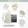 imageLOVEVOOK Mini Backpack for Women Stylish Waterproof Backpack Purse with USB Port Cute Bookbag for College School TravelMint  Beige