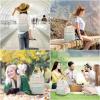 imageLOVEVOOK Mini Backpack for Women Stylish Waterproof Backpack Purse with USB Port Cute Bookbag for College School TravelMint  Beige
