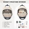 imageLOVEVOOK Mini Backpack for Women Stylish Waterproof Backpack Purse with USB Port Cute Bookbag for College School TravelNavy  Dark Apricot