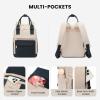 imageLOVEVOOK Mini Backpack for Women Stylish Waterproof Backpack Purse with USB Port Cute Bookbag for College School TravelNavy  Dark Apricot