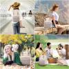 imageLOVEVOOK Mini Backpack for Women Stylish Waterproof Backpack Purse with USB Port Cute Bookbag for College School TravelNude  Beige