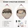 imageLOVEVOOK Mini Backpack for Women Stylish Waterproof Backpack Purse with USB Port Cute Bookbag for College School TravelPurple  Beige