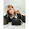 imageLOVEVOOK Purse for Women Small Crossbody Bags Classic Double Zip Top Handle Dome Satchel BagBlack