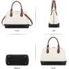 imageLOVEVOOK Purse for Women Small Crossbody Bags Classic Double Zip Top Handle Dome Satchel BagBlackBeigeBrown