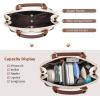 imageLOVEVOOK Purse for Women Small Crossbody Bags Classic Double Zip Top Handle Dome Satchel BagBlackBeigeBrown