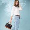 imageLOVEVOOK Purse for Women Small Crossbody Bags Classic Double Zip Top Handle Dome Satchel BagBlackBrown