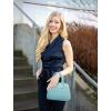 imageLOVEVOOK Purse for Women Small Crossbody Bags Classic Double Zip Top Handle Dome Satchel BagBluegreen