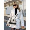 imageLOVEVOOK Purse for Women Small Crossbody Bags Classic Double Zip Top Handle Dome Satchel BagCanvasJacquard Black