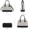 imageLOVEVOOK Purse for Women Small Crossbody Bags Classic Double Zip Top Handle Dome Satchel BagCanvasJacquard Black