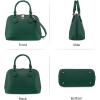 imageLOVEVOOK Purse for Women Small Crossbody Bags Classic Double Zip Top Handle Dome Satchel BagGreen