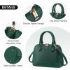 imageLOVEVOOK Purse for Women Small Crossbody Bags Classic Double Zip Top Handle Dome Satchel BagGreen