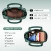 imageLOVEVOOK Purse for Women Small Crossbody Bags Classic Double Zip Top Handle Dome Satchel BagGreen