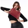 imageLOVEVOOK Purse for Women Small Crossbody Bags Classic Double Zip Top Handle Dome Satchel BagLargered