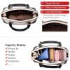 imageLOVEVOOK Purse for Women Small Crossbody Bags Classic Double Zip Top Handle Dome Satchel BagNavy Blue