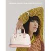 imageLOVEVOOK Purse for Women Small Crossbody Bags Classic Double Zip Top Handle Dome Satchel BagPinkBeige
