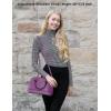 imageLOVEVOOK Purse for Women Small Crossbody Bags Classic Double Zip Top Handle Dome Satchel BagPurple