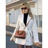 imageLOVEVOOK Purse for Women Small Crossbody Bags Classic Double Zip Top Handle Dome Satchel BagVintage Brown
