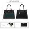 imageLOVEVOOK Purses and Handbags for Women Tote Shoulder Bag Satchel Black Purse and PU Leather Top Handle for ladiesBlackgreen