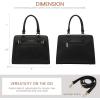 imageLOVEVOOK Purses and Handbags for Women Tote Shoulder Bag Satchel Black Purse and PU Leather Top Handle for ladiesBlacks