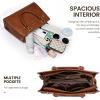 imageLOVEVOOK Purses and Handbags for Women Tote Shoulder Bag Satchel Black Purse and PU Leather Top Handle for ladiesBrown