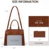 imageLOVEVOOK Purses and Handbags for Women Tote Shoulder Bag Satchel Black Purse and PU Leather Top Handle for ladiesBrown