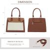 imageLOVEVOOK Purses and Handbags for Women Tote Shoulder Bag Satchel Black Purse and PU Leather Top Handle for ladiesBrownlight Brownbeiges