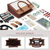 imageLOVEVOOK Purses and Handbags for Women Tote Shoulder Bag Satchel Black Purse and PU Leather Top Handle for ladiesBrownlight Brownbeiges