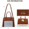 imageLOVEVOOK Purses and Handbags for Women Tote Shoulder Bag Satchel Black Purse and PU Leather Top Handle for ladiesBrowns