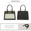 imageLOVEVOOK Purses and Handbags for Women Tote Shoulder Bag Satchel Black Purse and PU Leather Top Handle for ladiesDark Greenlight Greenbeiges