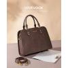 imageLOVEVOOK Purses and Handbags for Women VintageStyle Leather Top Handle Shoulder Bag Satchel Tote Crossbody Purse for LadiesCoffee Brown