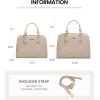 imageLOVEVOOK Purses and Handbags for Women VintageStyle Leather Top Handle Shoulder Bag Satchel Tote Crossbody Purse for LadiesTaupe