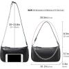 imageLoiral Small Purse for Women Retro Classic Tote HandBag Shoulder Bags Clutch Purse1 Black L